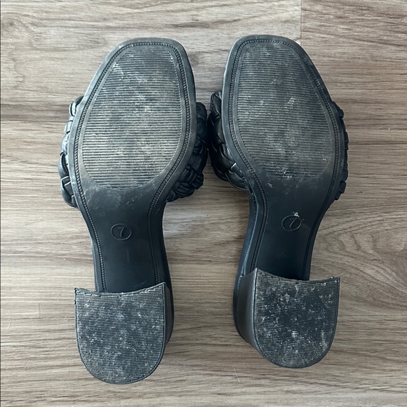 A New Day Black Woven Heeled Sandals - Picture 5 of 5